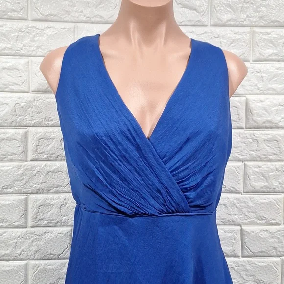 j crew blue silk dress Strapless Sweetheart Neck Blue Lace Feather Long Prom Dresses with Hig –  Shiny Party main image 1